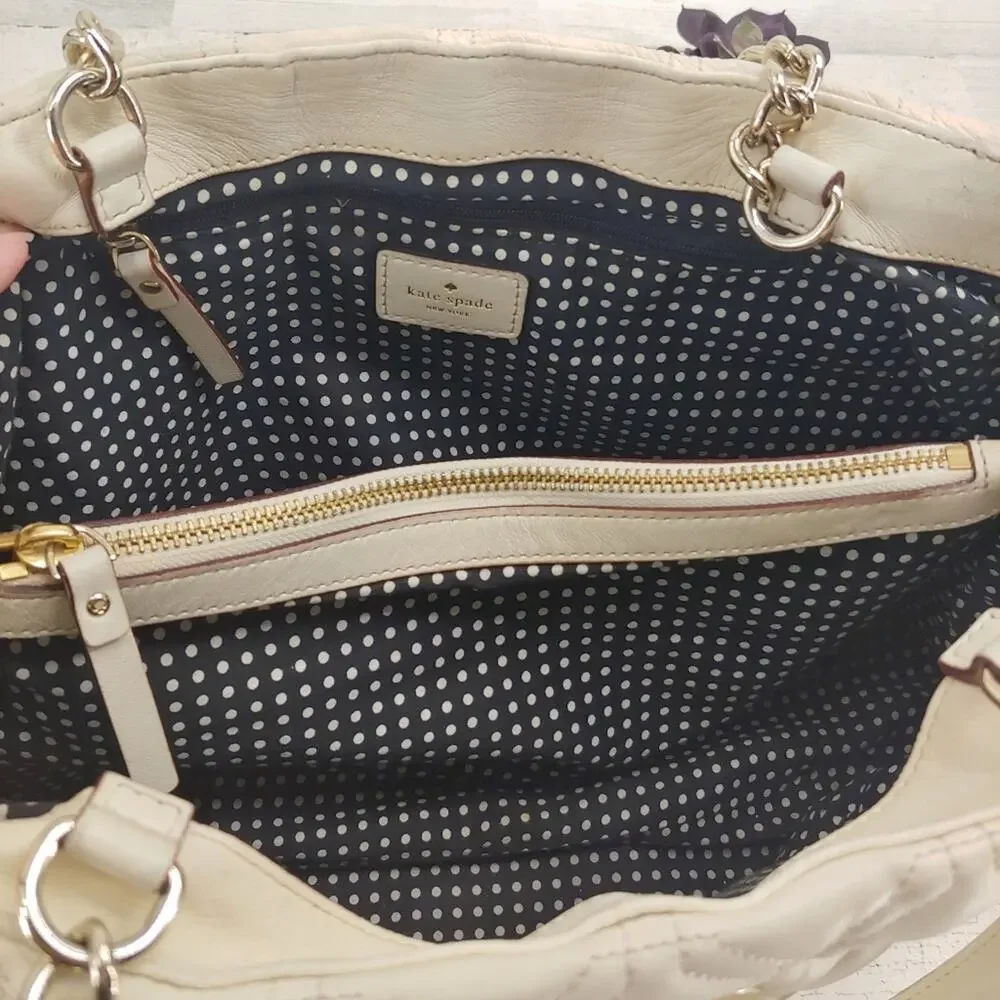 Kate Spade Ivory Leather Astor Court Elena